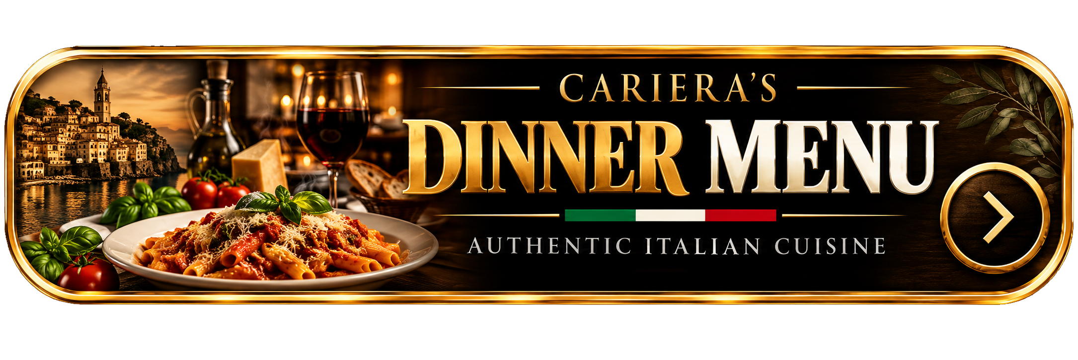 Cariera's Dinner Menu